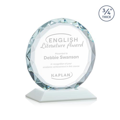 Awards and Plaques - Crystal Trophies - Clarke Fagan Circle Crystal Trophy