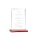 Prieto Red Rectangle Crystal Trophy