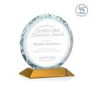 Clarke Amber Circle Crystal Trophy