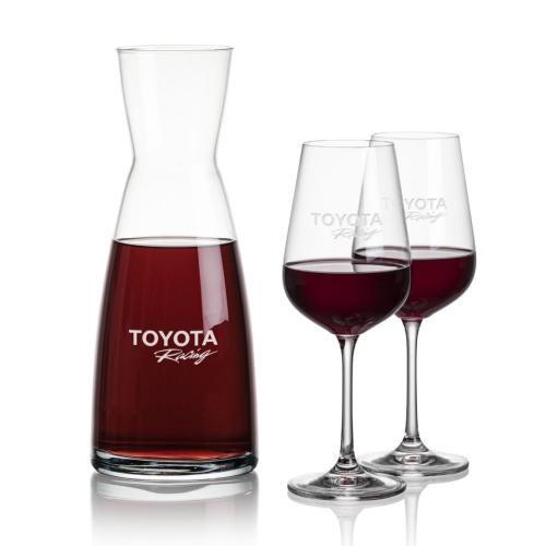 Custom Barware Glasses - Carafes - Ashby Carafe & Cordero Wine