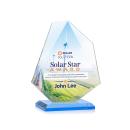 McGhee Full Color Sky Blue Unique Crystal Trophy