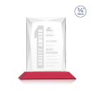 Cassidy Red Rectangle Crystal Trophy