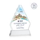 Mayer Full Color on Helton Clear Crystal Trophy