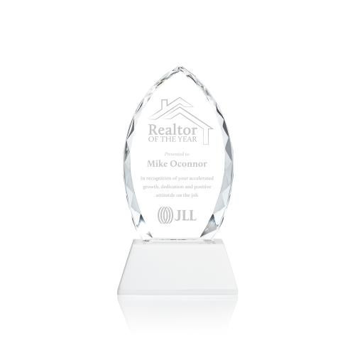 Awards and Plaques - Crystal Trophies - Grossman on Helton Base Fagan Peaks Crystal Trophy