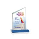 Brito Full Color Sky Blue Peaks Crystal Trophy