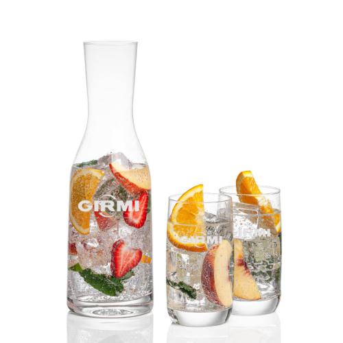 Custom Barware Glasses - Carafes - Dennis Carafe & Willard Beverage