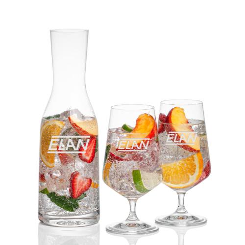 Custom Barware Glasses - Carafes - Dennis Carafe & Norris Beverage
