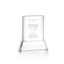 Downey on Base Clear Rectangle Crystal Trophy