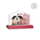Realtor Full Color Red Peaks Crystal Trophy