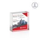 Franks Full Color Clear Square / Cube Acrylic Trophy