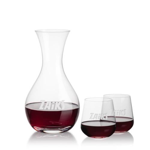 Custom Barware Glasses - Carafes - Thomas Carafe & Cooley Stemless Wine