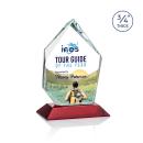 Boone Ice Peak Full Color Red Peaks Crystal Trophy