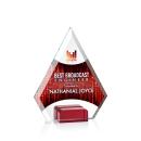 Norman Full Color Red Crystal Trophy