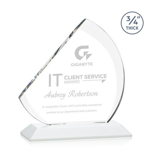 Awards and Plaques - Crystal Trophies - Yanez Fagan Peaks Crystal Trophy