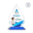 Archer Full Color Blue Peaks Crystal Trophy