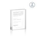 Sylvester Clear (Vert) Rectangle Acrylic Trophy