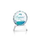 Linares Full Color Clear Circle Crystal Trophy