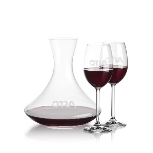 Custom Barware Glasses - Carafes - Crump Carafe & Cormier Wine