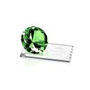 Diamond on Starfire Emerald Crystal Trophy