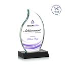 Summers Full Color Black Flame Crystal Trophy