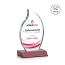 Summers Full Color Red Flame Crystal Trophy