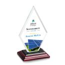 Spicer Full Color Rosewood Crystal Trophy