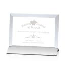 Boswell Silver/Horizontal Rectangle Crystal Trophy