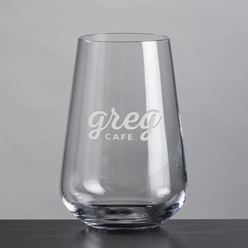 Custom Barware Glasses - Cocktail Glasses - Norris Hiball/Cooler - Deep Etch