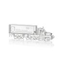 Crystal 18 Wheeler Unique Crystal Trophy