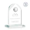 Cortez Golf Starfire Globe Crystal Trophy