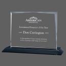 Kaplan on Carroll Black Rectangle Crystal Trophy