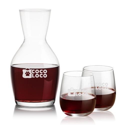 Custom Barware Glasses - Carafes - Whittington Carafe & Weiss Stemless