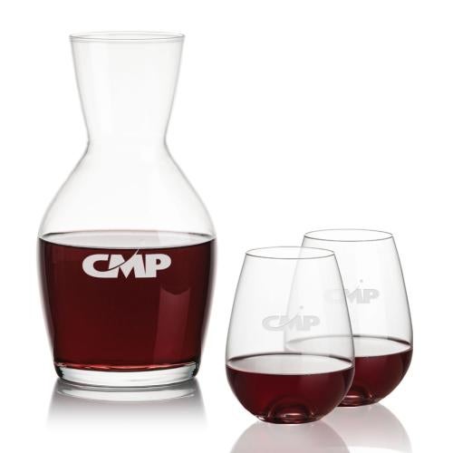 Custom Barware Glasses - Carafes - Whittington Carafe & Walter Stemless