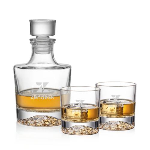 Custom Barware Glasses - Decanters - Baird Decanter Set