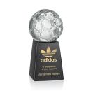 Sports Balls Globe on Marble Crystal Trophy