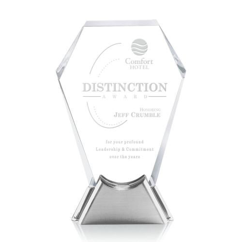 Awards and Plaques - Crystal Trophies - Knightsbridge Polygon Crystal Trophy