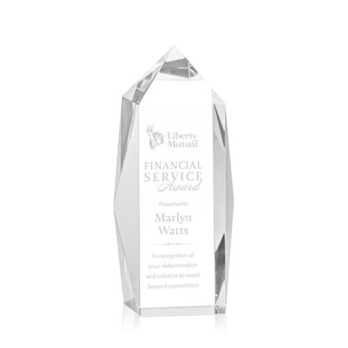 Awards and Plaques - Crystal Trophies - Navarro Obelisk Crystal Trophy