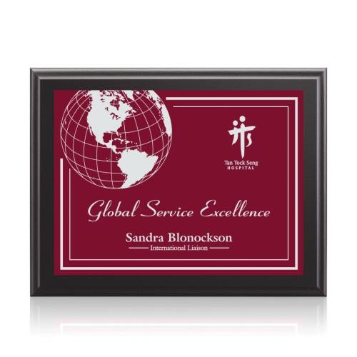 Awards and Plaques - Wall Plaque Awards - Farley Stark - Black/Red