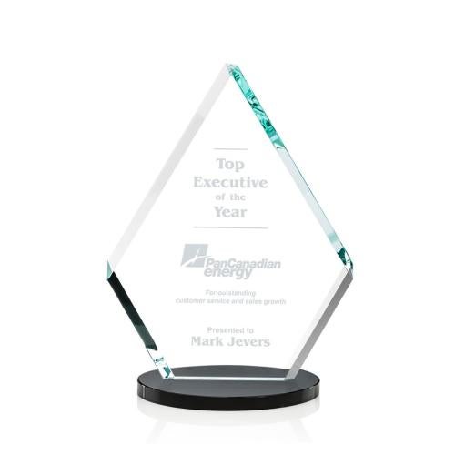 Awards and Plaques - Crystal Trophies - Curry Black Crystal Trophy