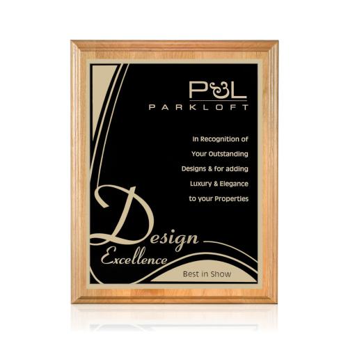Awards and Plaques - Wall Plaque Awards - Puckett Berger - Black