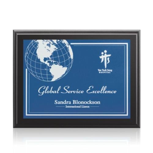 Awards and Plaques - Wall Plaque Awards - Farley Stark - Black/Blue