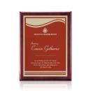 Puckett Meredith Plaque - Rosewood/Red