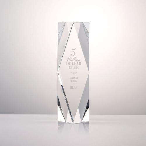 Awards and Plaques - Crystal Trophies - President Towers Crystal Trophy