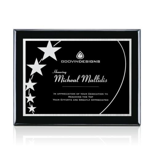Awards and Plaques - Wall Plaque Awards - Farley Meredith - Black/Black
