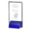 Barraza Blue Rectangle Crystal Trophy