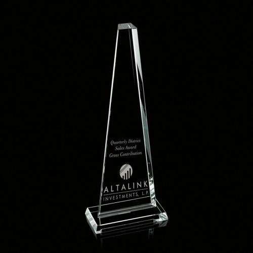 Awards and Plaques - Crystal Trophies - Driscoll Starfire Towers Crystal Trophy