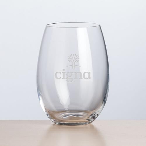 Custom Barware Glasses - Wine Glasses - Randolph Stemless Wine - Deep Etch
