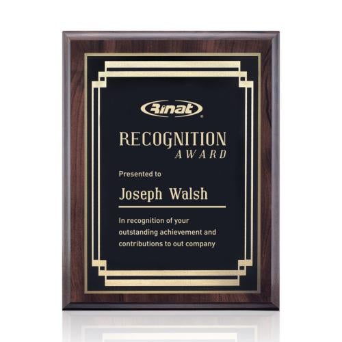 Awards and Plaques - Wall Plaque Awards - McKenna Stark - Cherry/Black