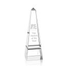 Groove Clear Obelisk Crystal Trophy