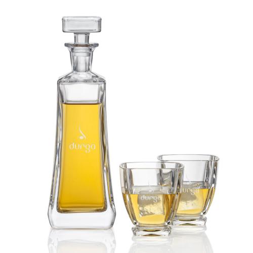 Custom Barware Glasses - Decanters - Blankenship Decanter Set